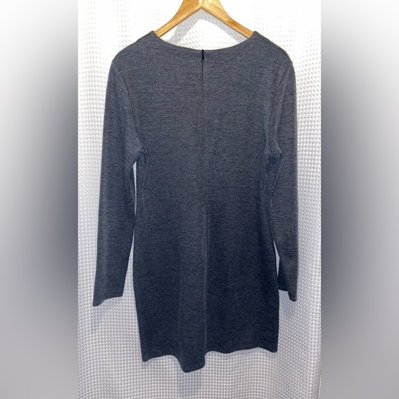 Women’s Zara Bodycon micro ribbed knit long sleeves dark gray dress size XXL - Picture 12 of 13
